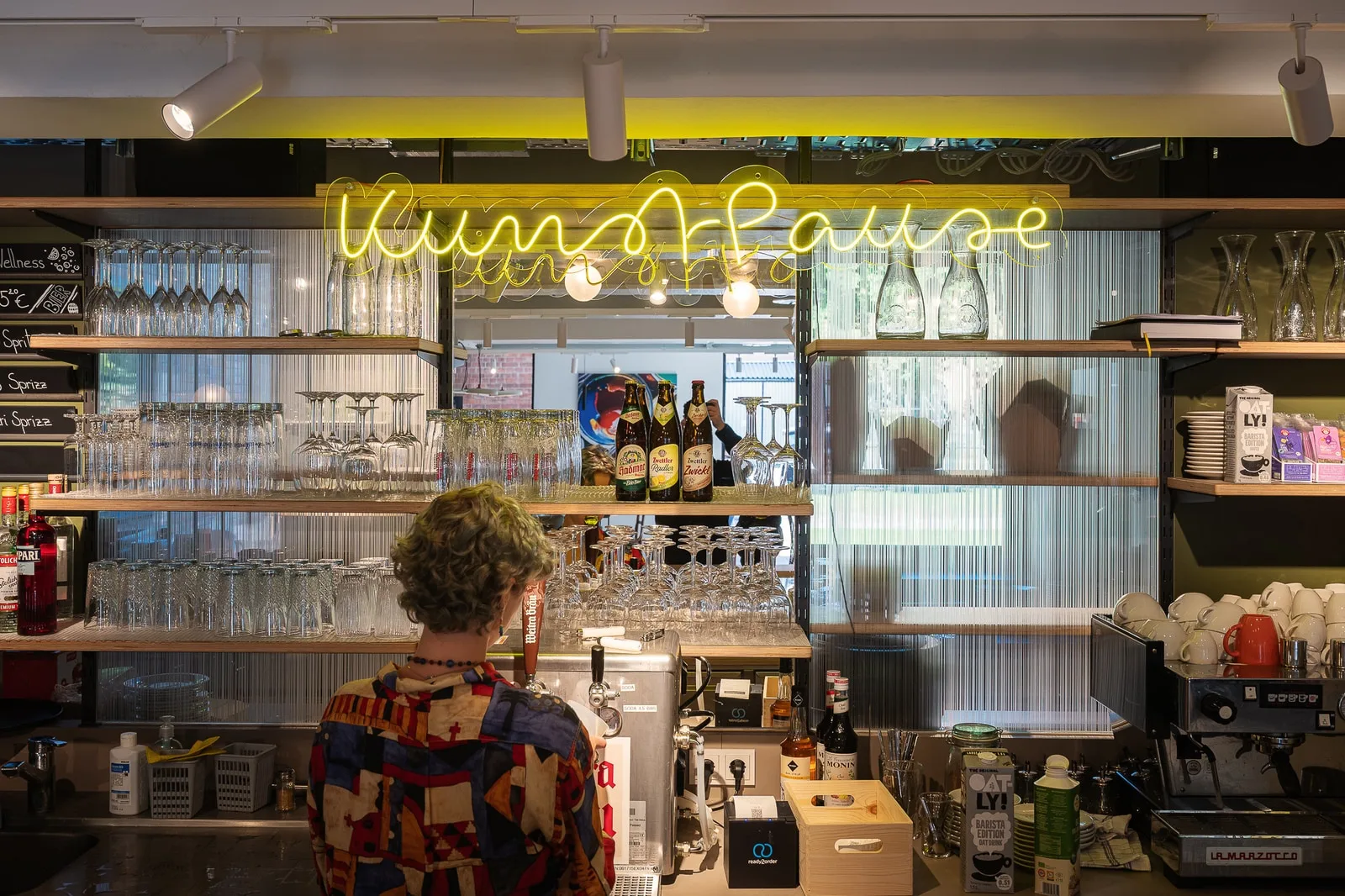 The “Kunstpause” bar – FOTO WIEN at Foto Arsenal Wien, October 2025