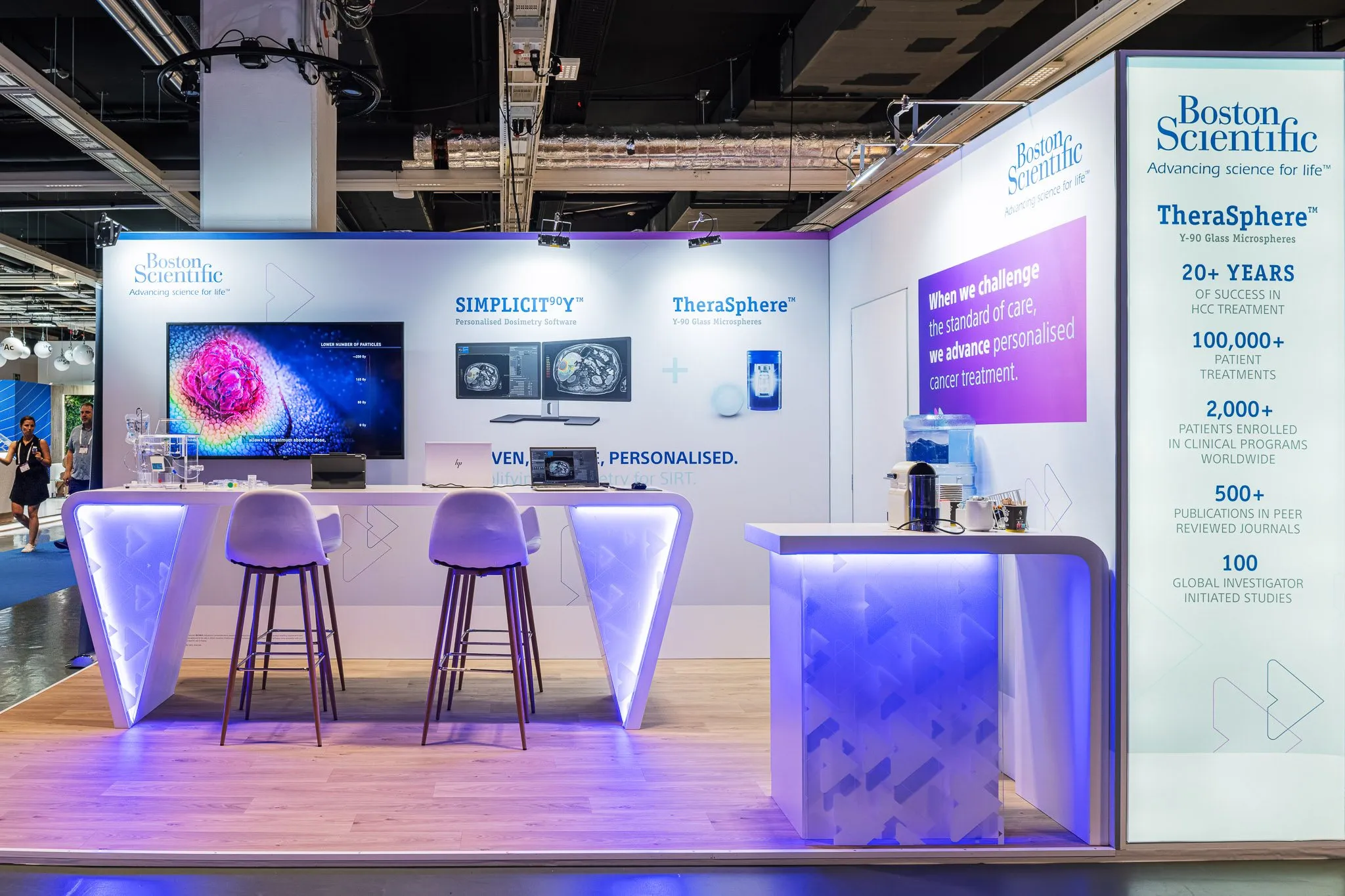 Boston Scientific stand, EANM'23, Vienna 2023 – stand builder: PRO EXPO