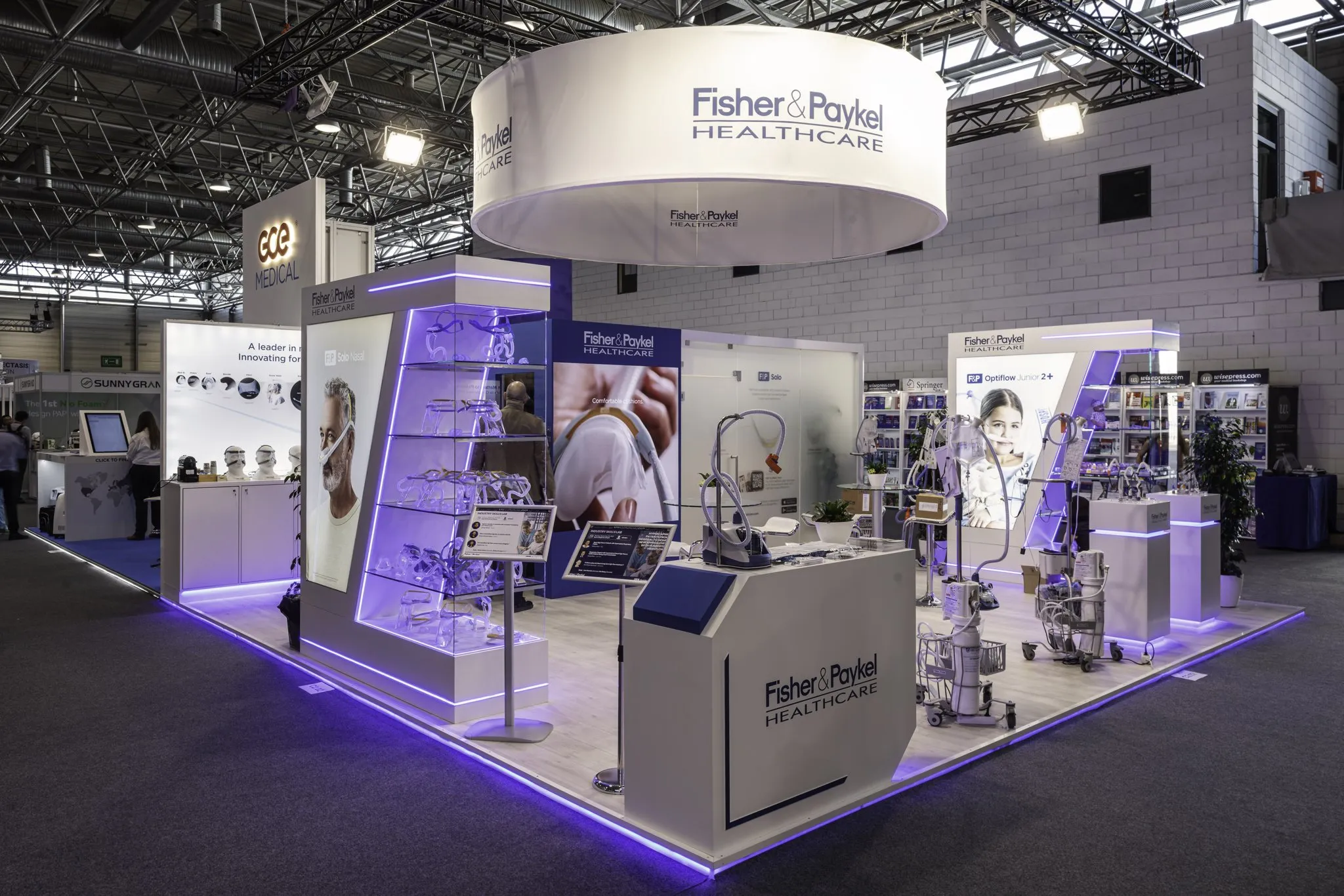 Fisher & Paykel Healthcare stand, ERS Congress, Vienna 2024 – stand builder: PRO EXPO
