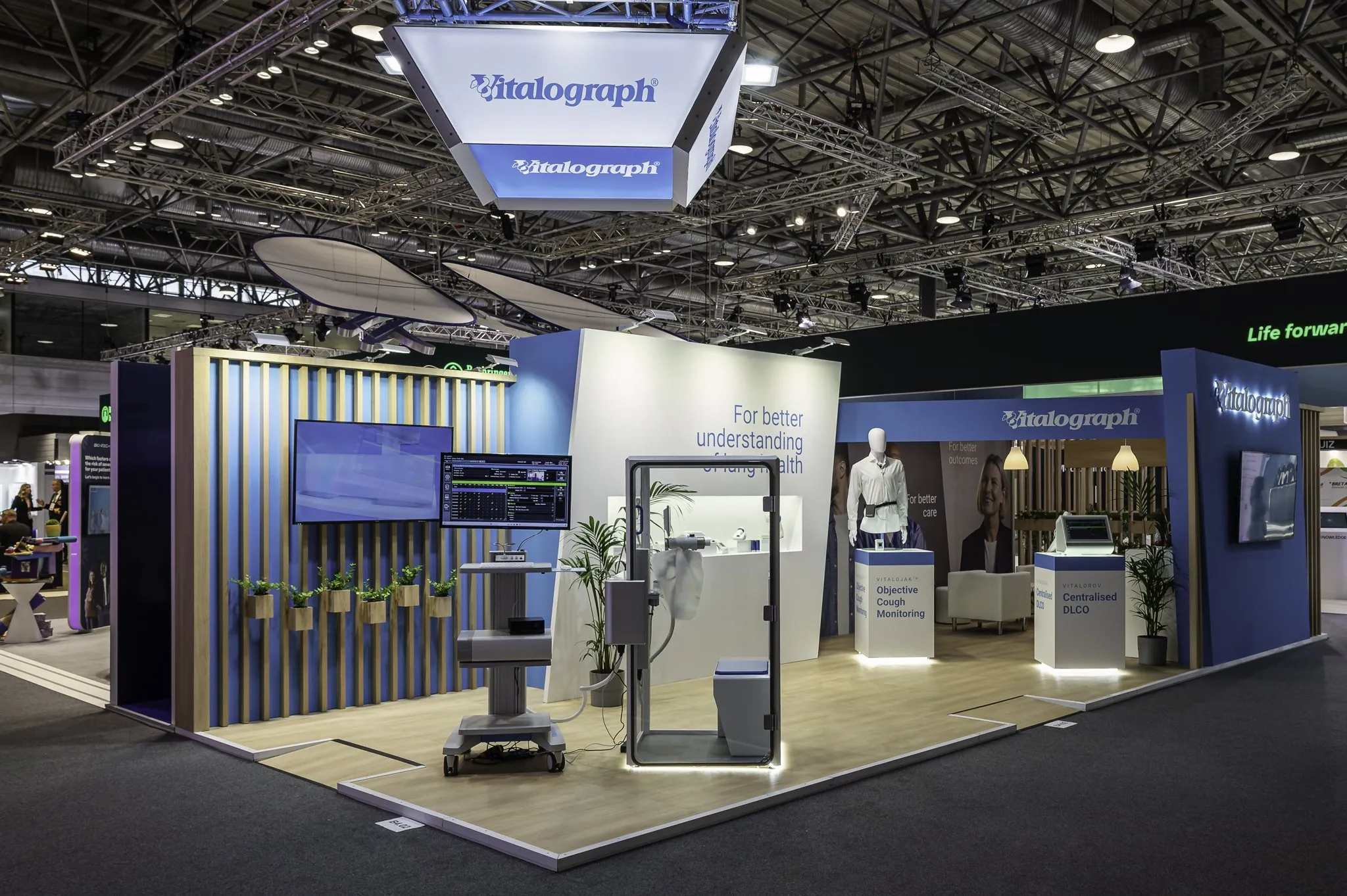 Vitalograph stand, ERS Congress, Vienna 2024 – stand builder: PRO EXPO