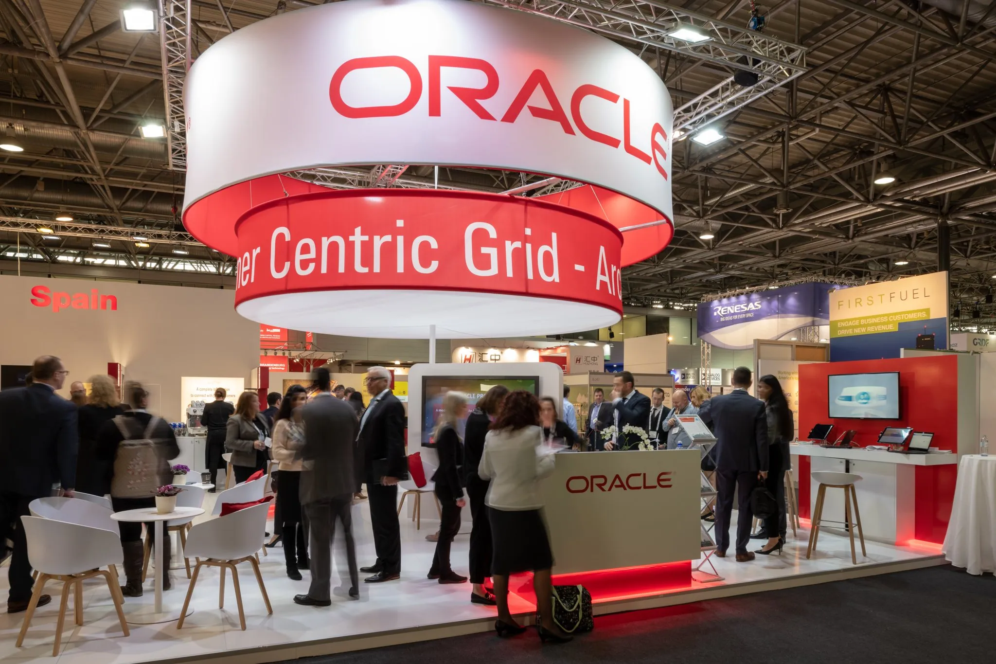 Oracle stand, European Utility Week, Vienna 2018 – stand builder: PRO EXPO