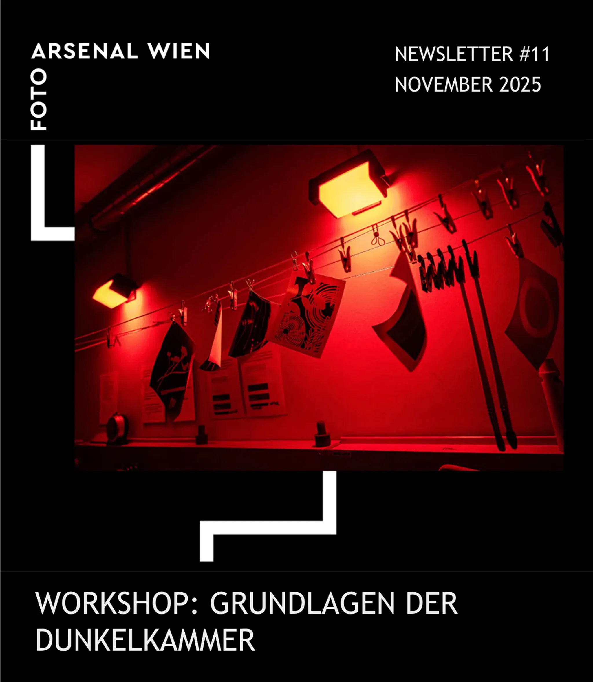 Newsletter #11 des Foto Arsenal Wien, November 2025 – Aufmacherbild aus dem Archiv, nicht eigens produziert.
