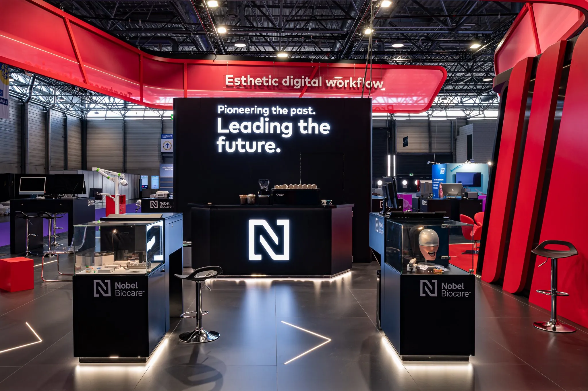 Nobel Biocare stand, Vienna 2025 – stand builder: PRO EXPO