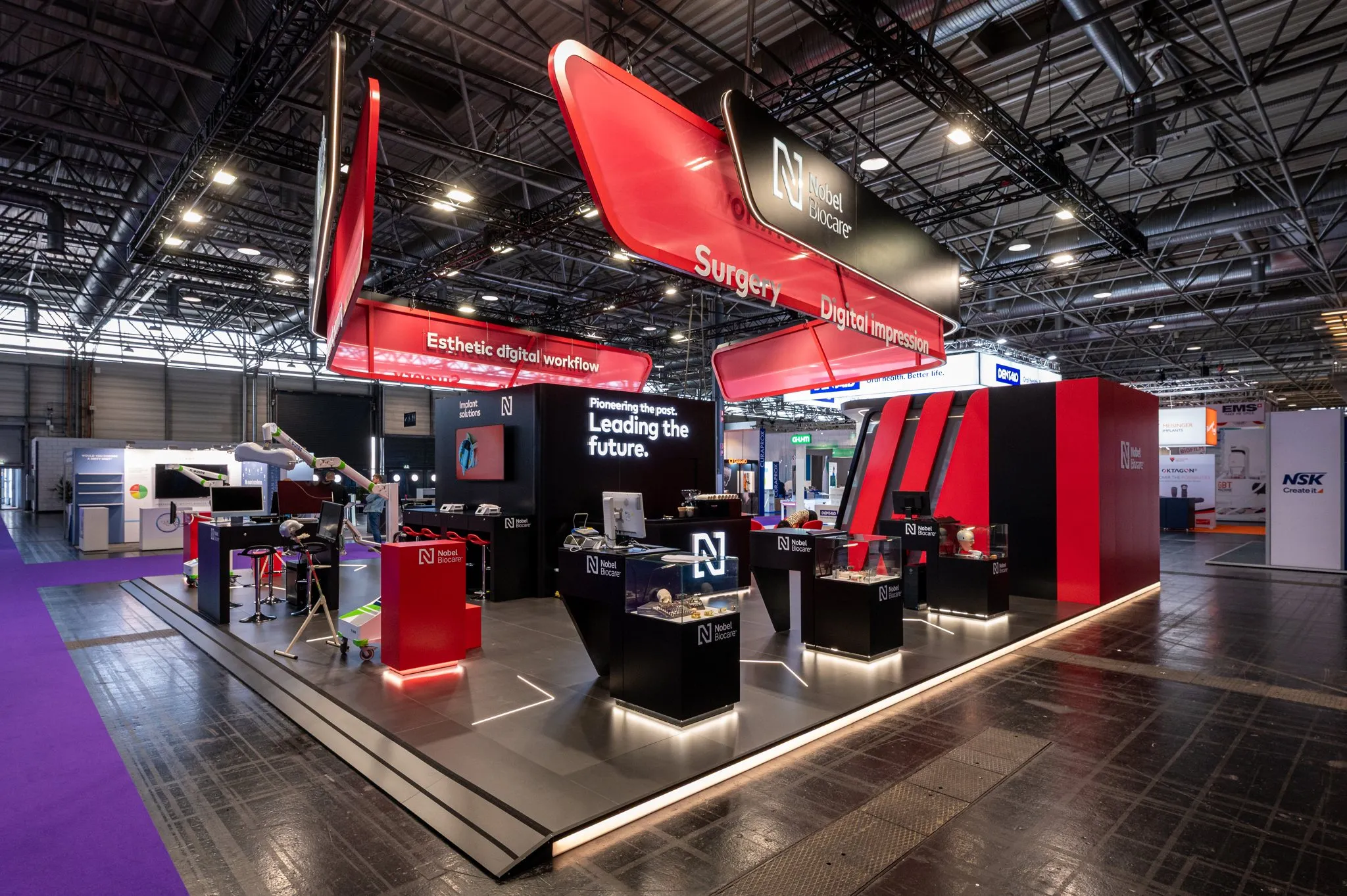 Nobel Biocare stand, Vienna 2025 – stand builder: PRO EXPO