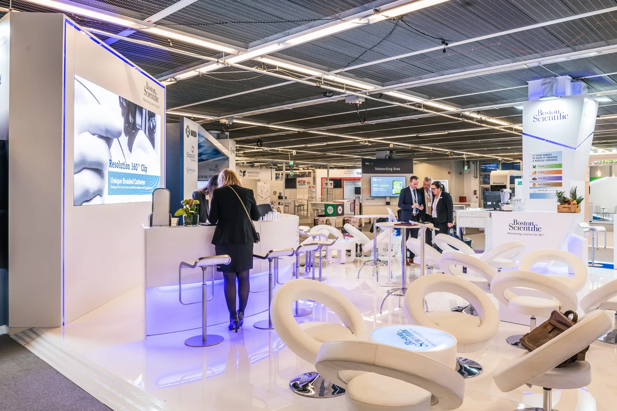 Boston Scientific stand, UEG Week, Vienna 2018 – stand builder: PRO EXPO