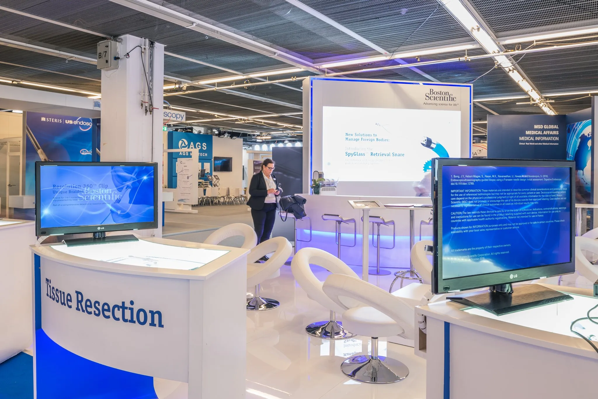 Boston Scientific stand, UEG Week, Vienna 2018 – stand builder: PRO EXPO