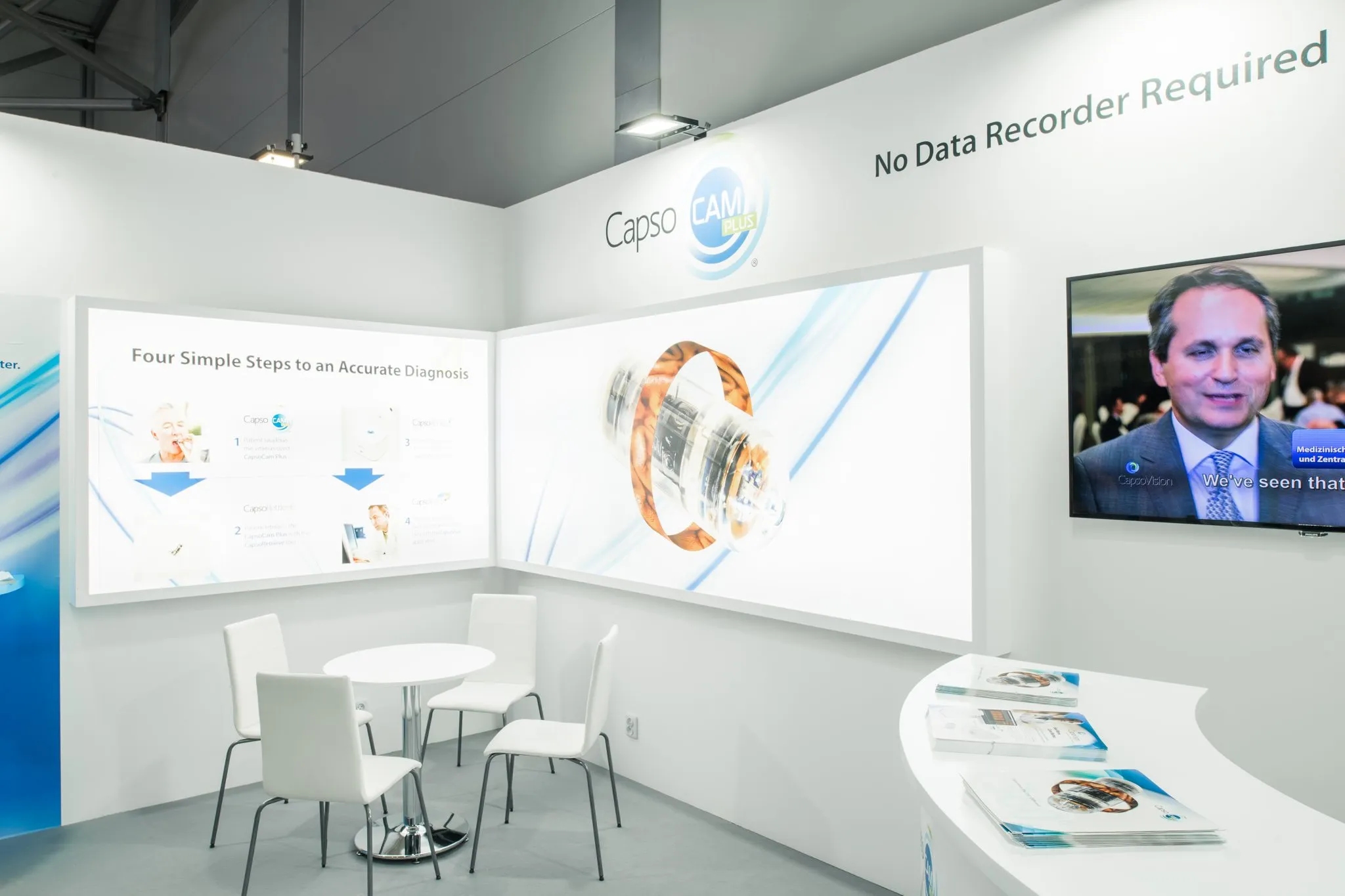 CapsoVision stand, UEG Week, Vienna 2018 – stand builder: PRO EXPO